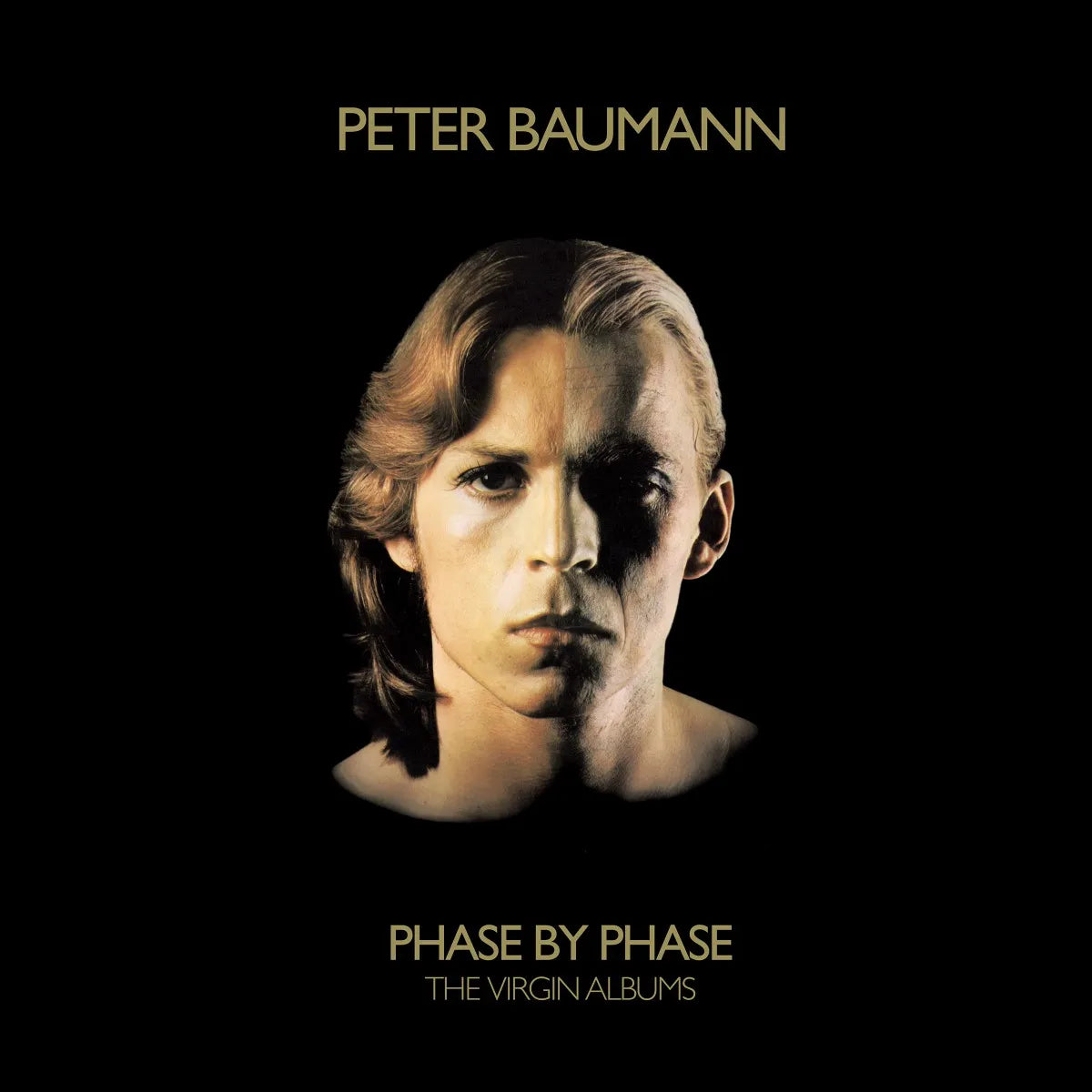 Album cover: Peter Baumann’s split-tone portrait for “Phase By Phase.”