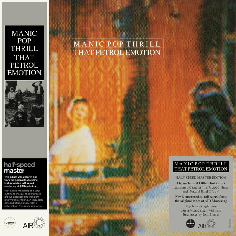 Vinyl record cover for āManic Pop Thrillā by That Petrol Emotion.