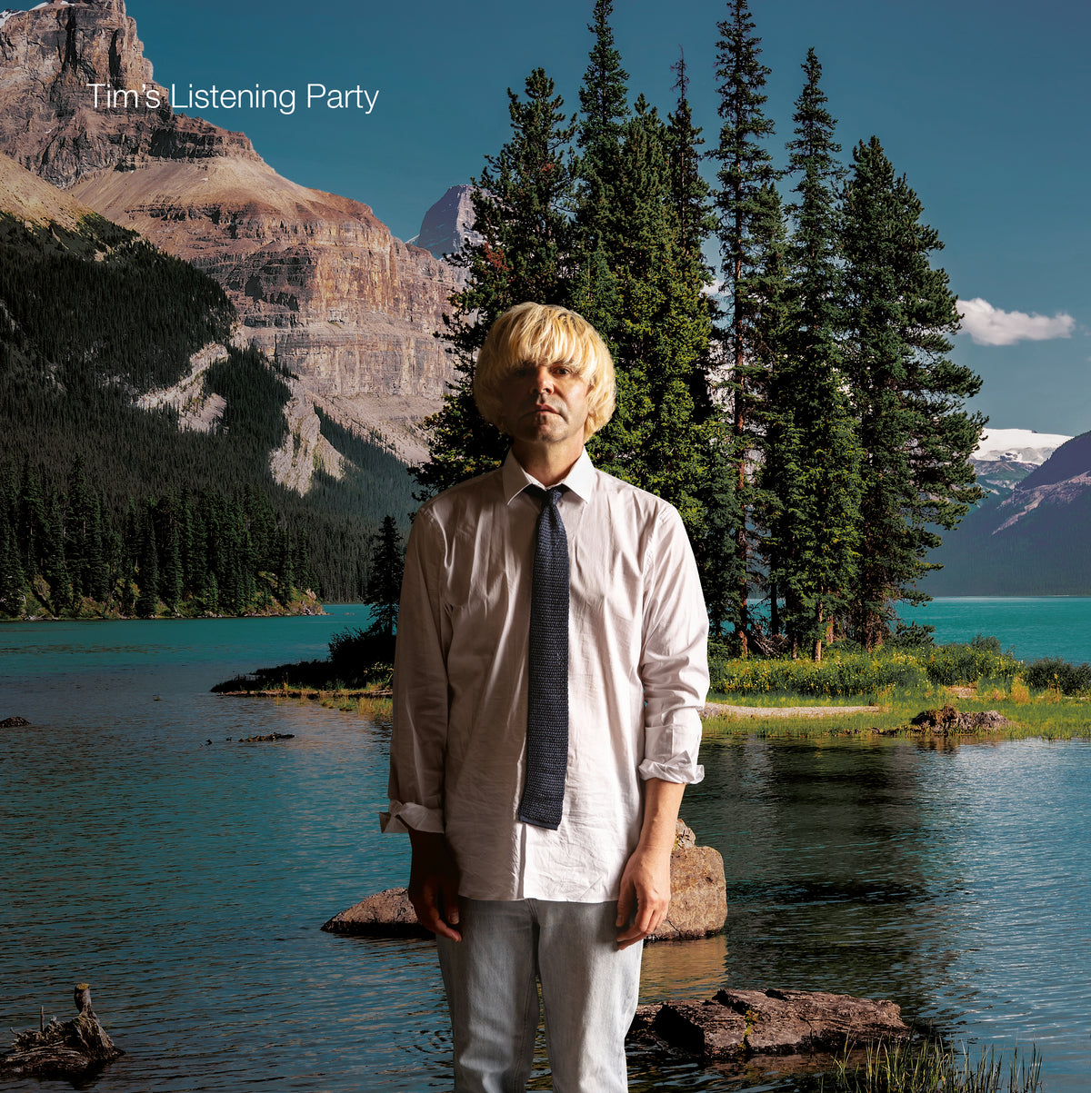 Album cover featuring Tim Burgess in front of a mountain landscape.