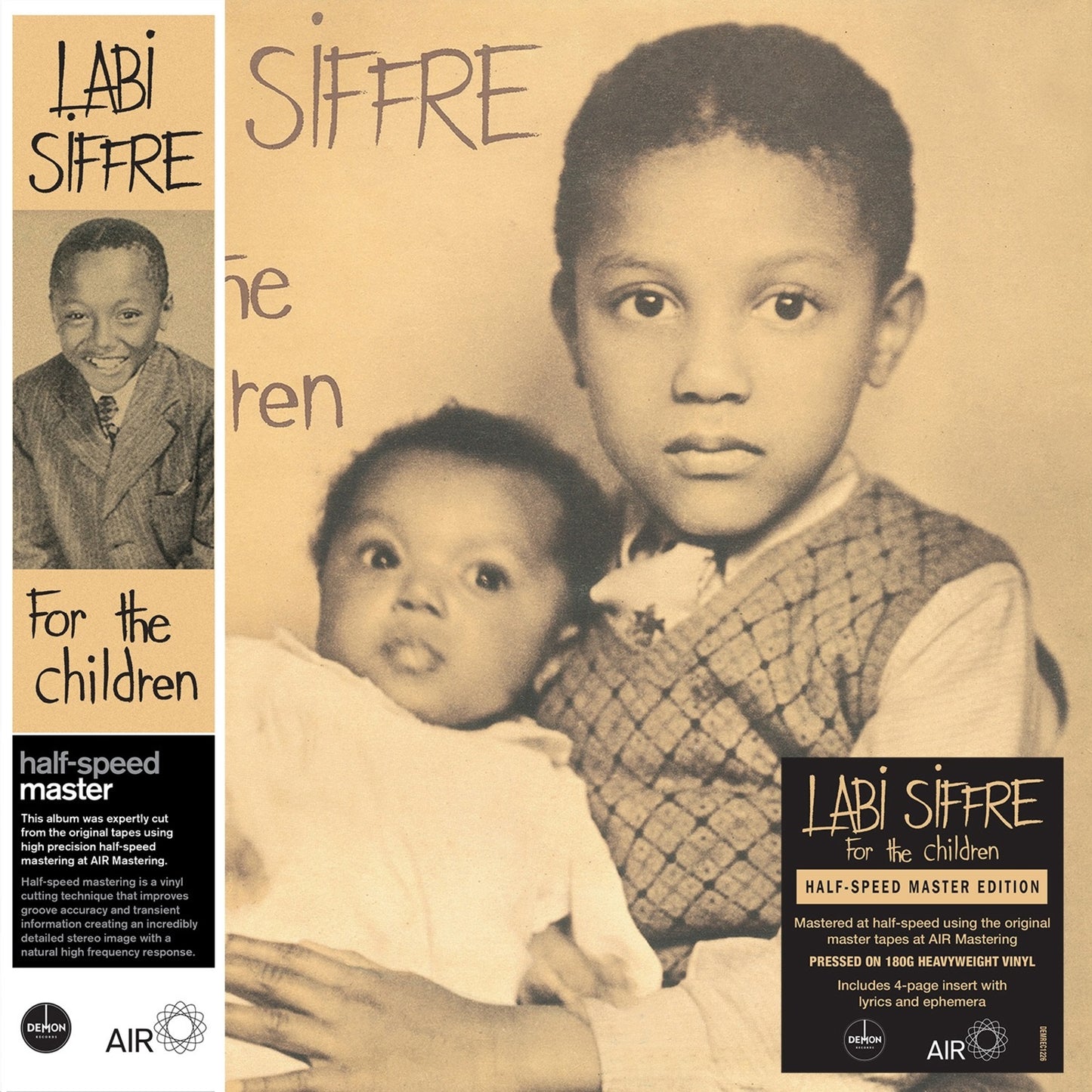Album cover for Labi Siffre’s “For The Children” featuring children’s portraits.