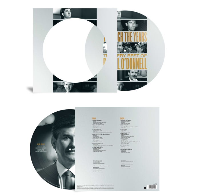 Daniel O'Donnell vinyl record with picture disc and tracklist details.
