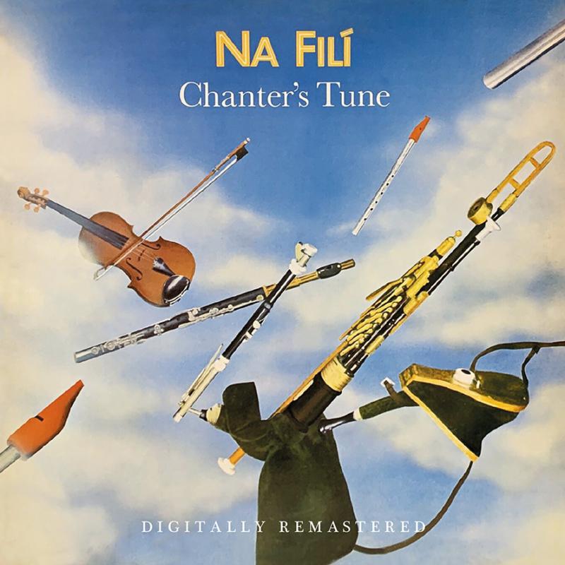CD cover: instruments floating in a blue sky, title “Na Filí”.