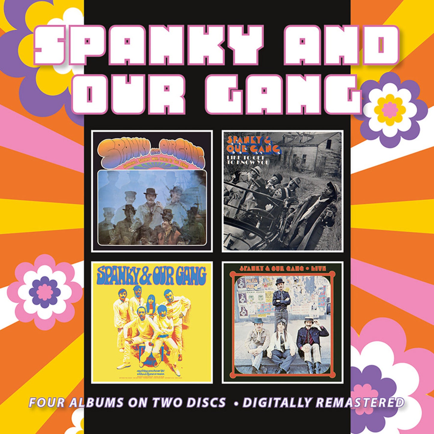 CD cover for Spanky And Our Gang, featuring four album covers.