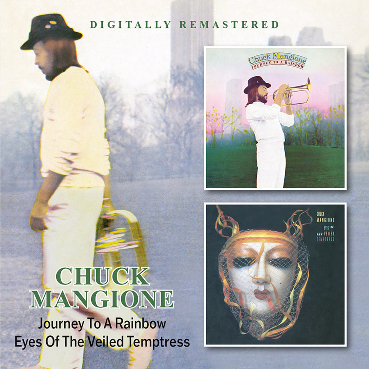 CD cover for Chuck Mangione’s “Journey To A Rainbow” and other album.