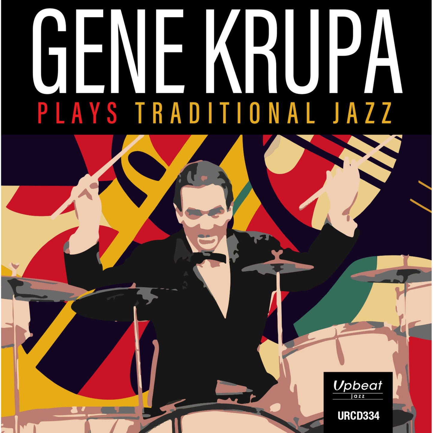 Gene Krupa album cover featuring a stylized portrait of the drummer.