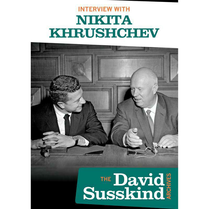DVD cover featuring Nikita Khrushchev in conversation with David Susskind.