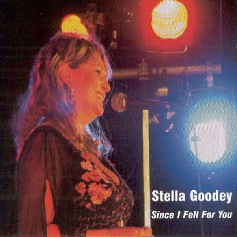 CD cover featuring Stella Goodey singing into a microphone on stage.