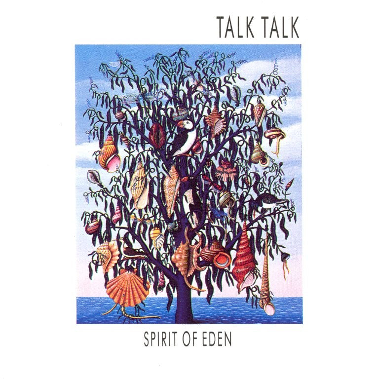 Album cover for Talk Talk’s “Spirit of Eden” featuring a tree adorned with shells.