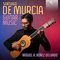 Guitarist Miguel A. Núñez Delgado playing a classical guitar, album cover.