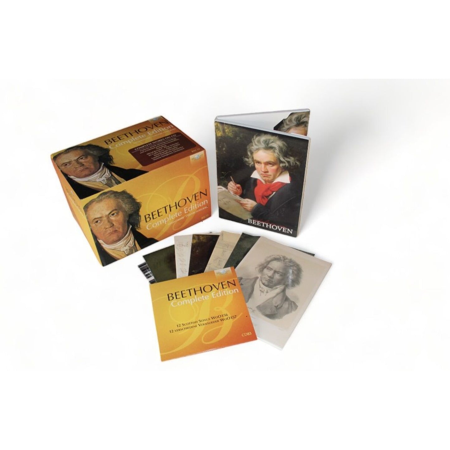 Beethoven Complete Edition CD box set with portraits of the composer.