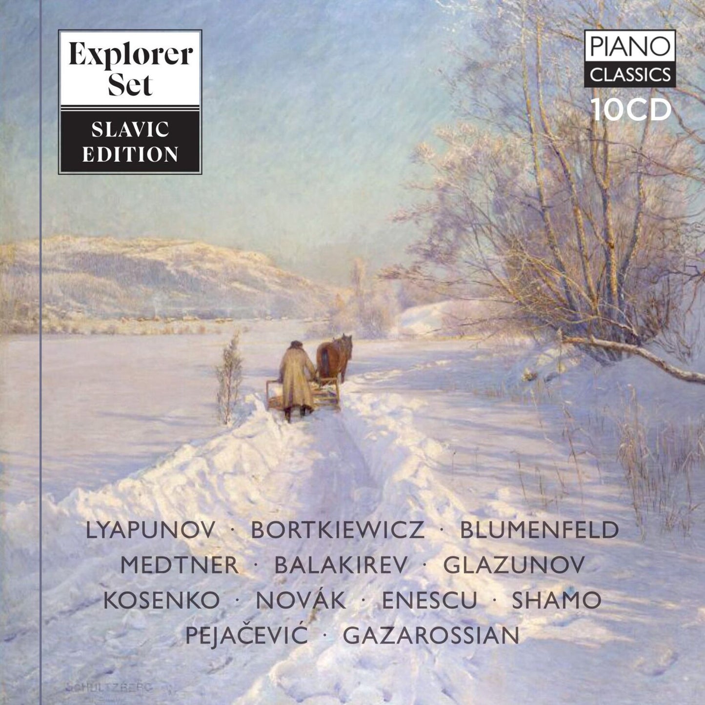 CD cover: painting of a lone figure with a horse in a field.