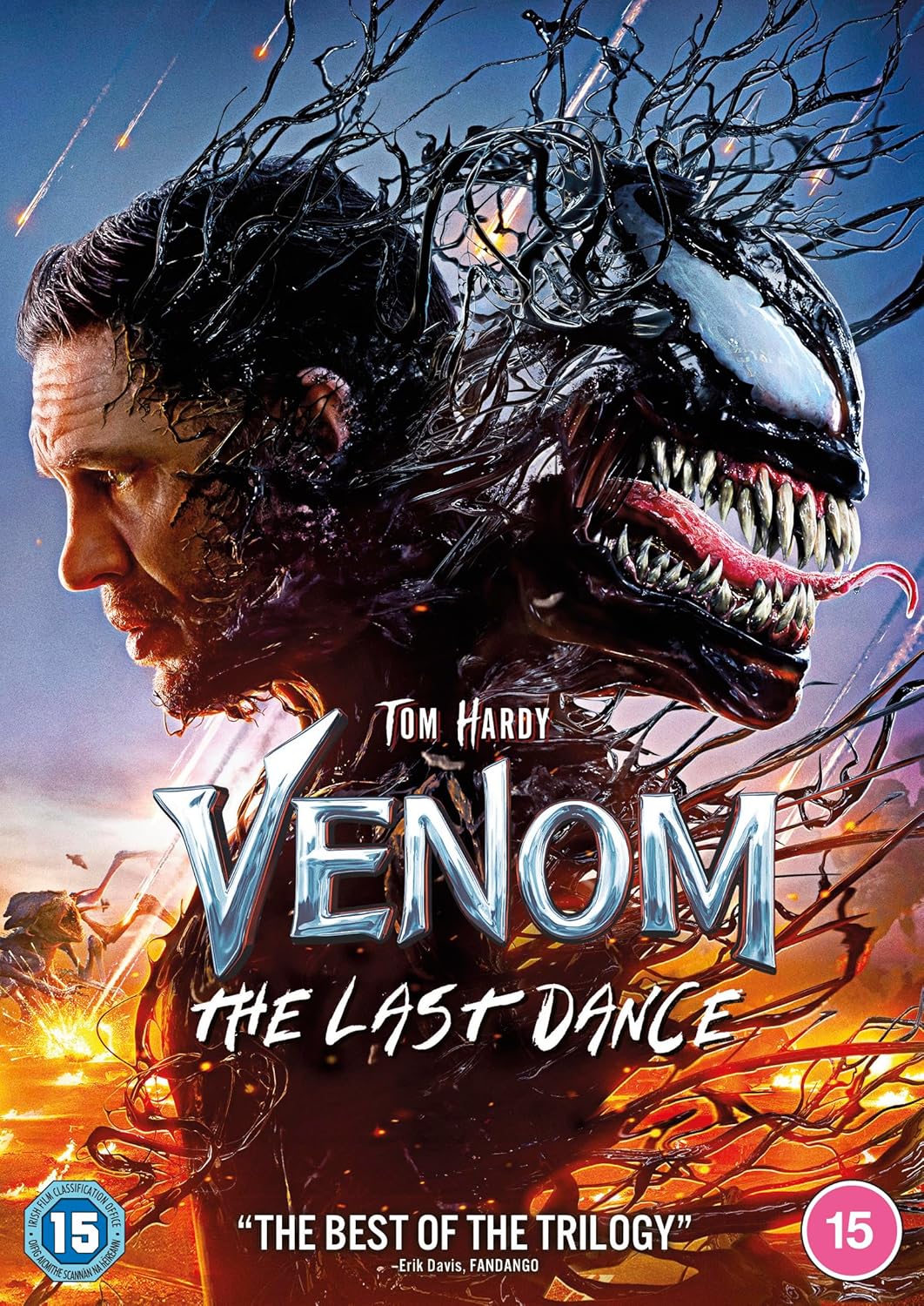 DVD cover for “Venom: The Last Dance” featuring Venom and Eddie Brock.