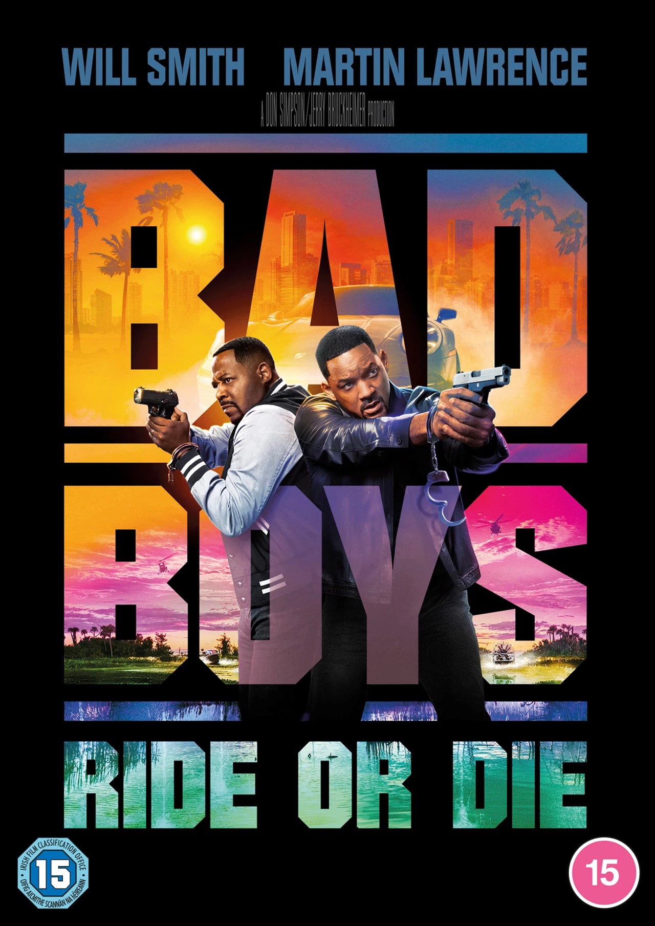 Bad Boys: Ride or Die" DVD cover featuring Will Smith and Martin Lawrence.