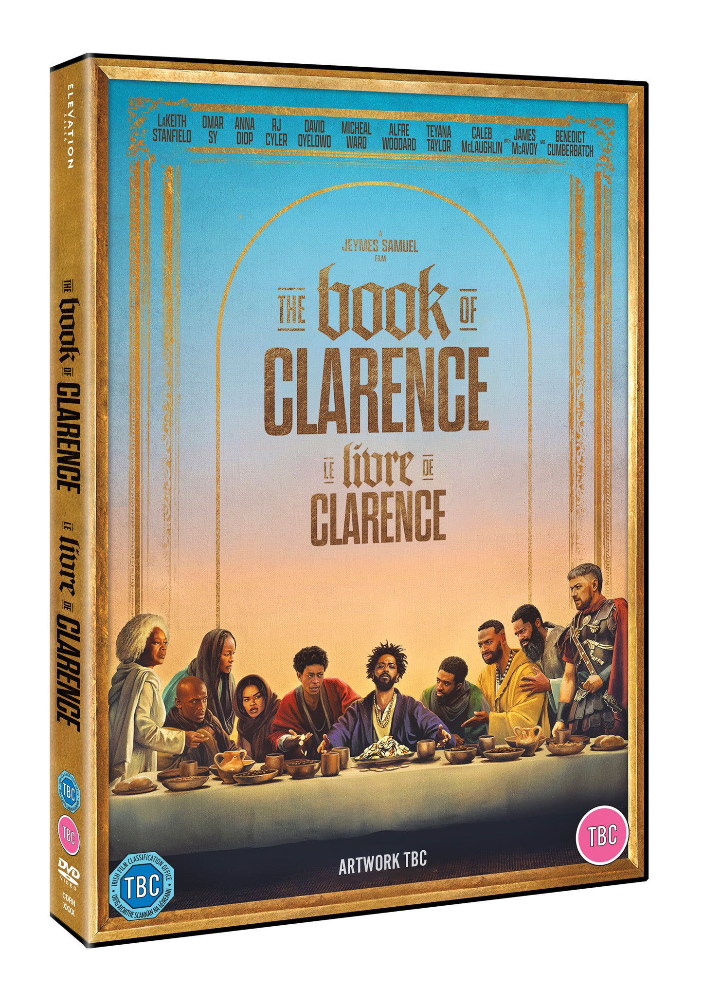 DVD cover for "The Book of Clarence" featuring a group portrait.