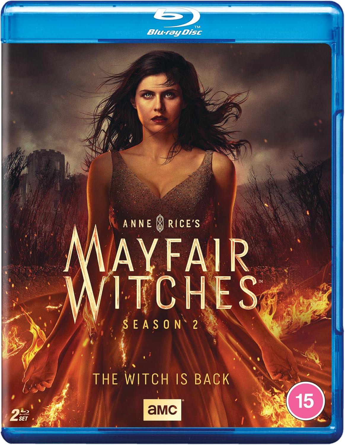 Blu-ray cover for "Anne Rice's Mayfair Witches" Season 2, featuring a woman.