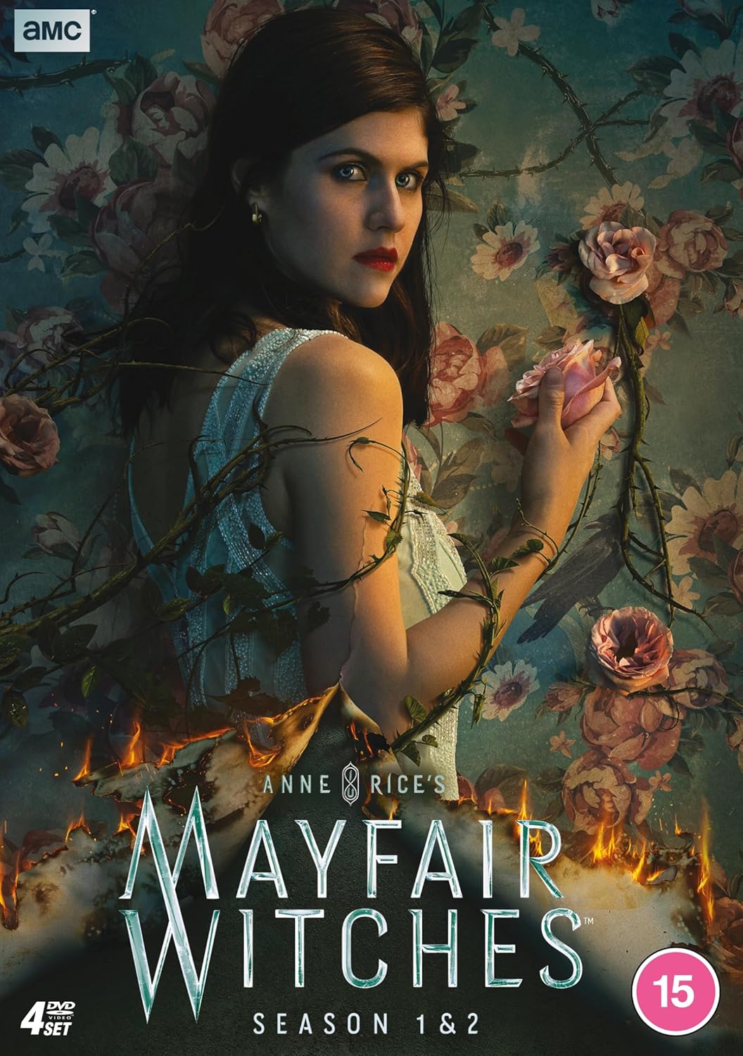 DVD cover for "Anne Rice's Mayfair Witches" seasons 1 & 2, featuring a woman.