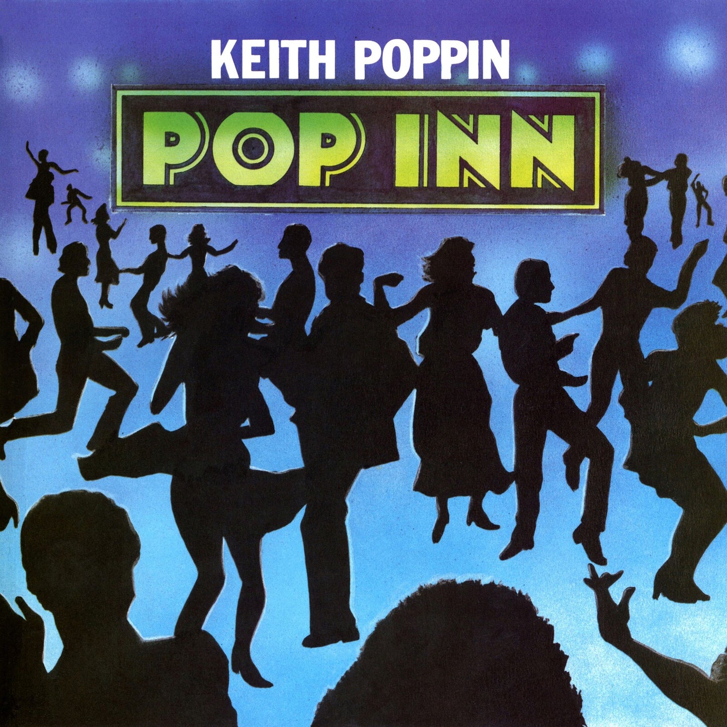 CD cover for Keith Poppin’s “Pop Inn” featuring silhouetted dancers.