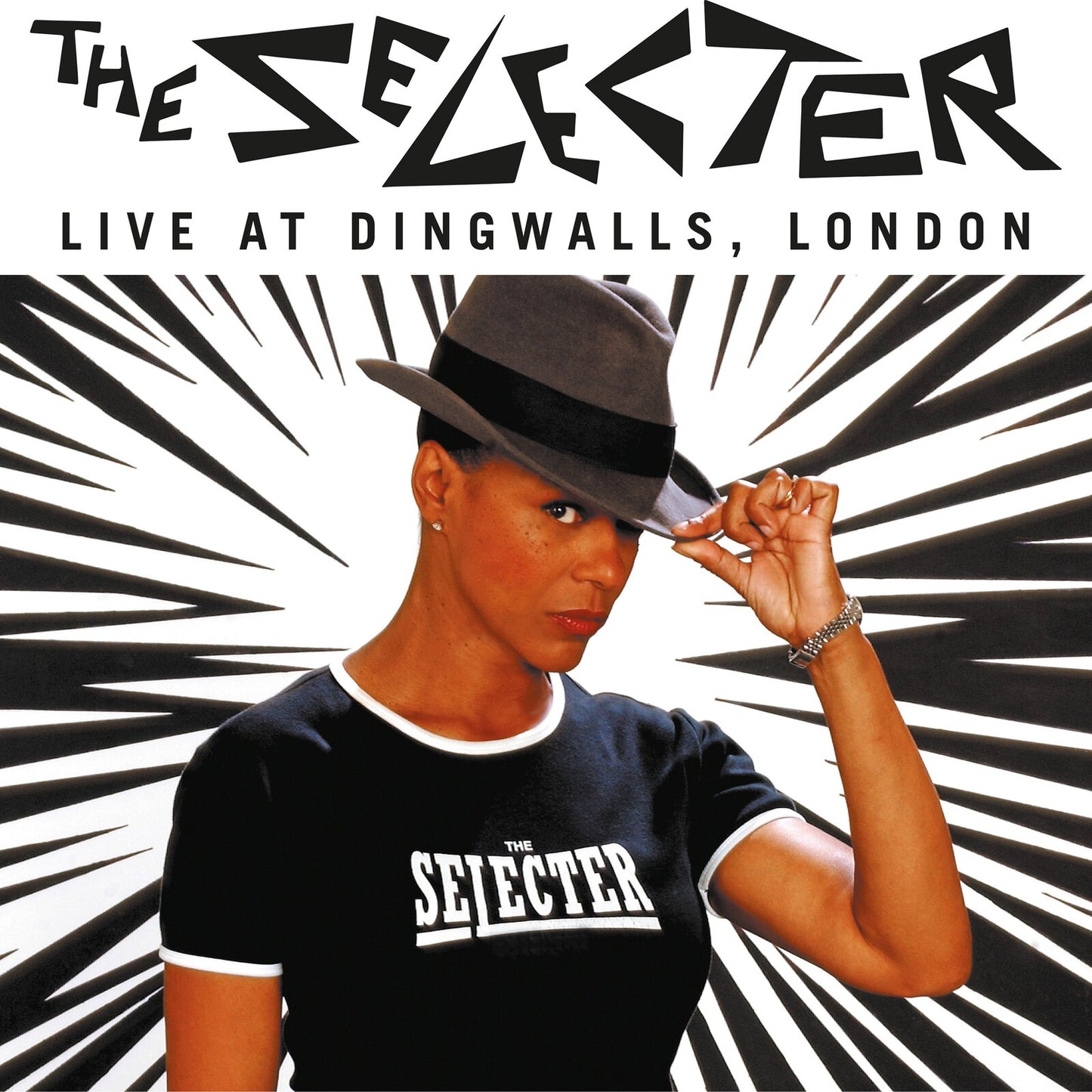 CD cover for The Selecter's "Live At Dingwalls, London" featuring Pauline Black.