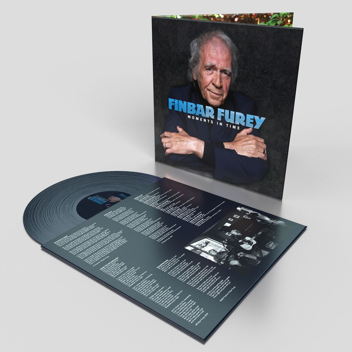 Finbar Furey vinyl record with album cover featuring a portrait of the artist.