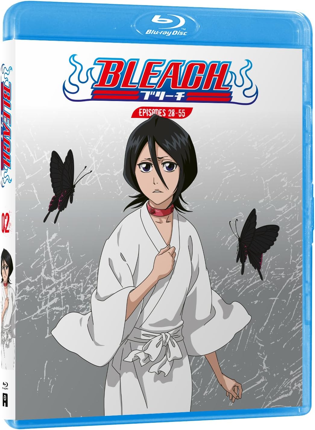 Bleach Blu-ray cover featuring Rukia Kuchiki and butterflies.