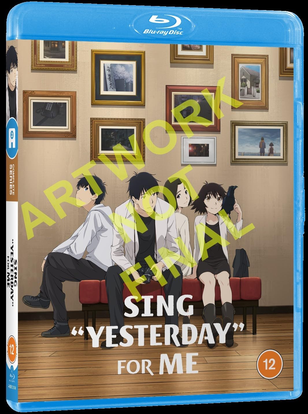 Blu-ray cover for "Sing “Yesterday” For Me” featuring anime characters.