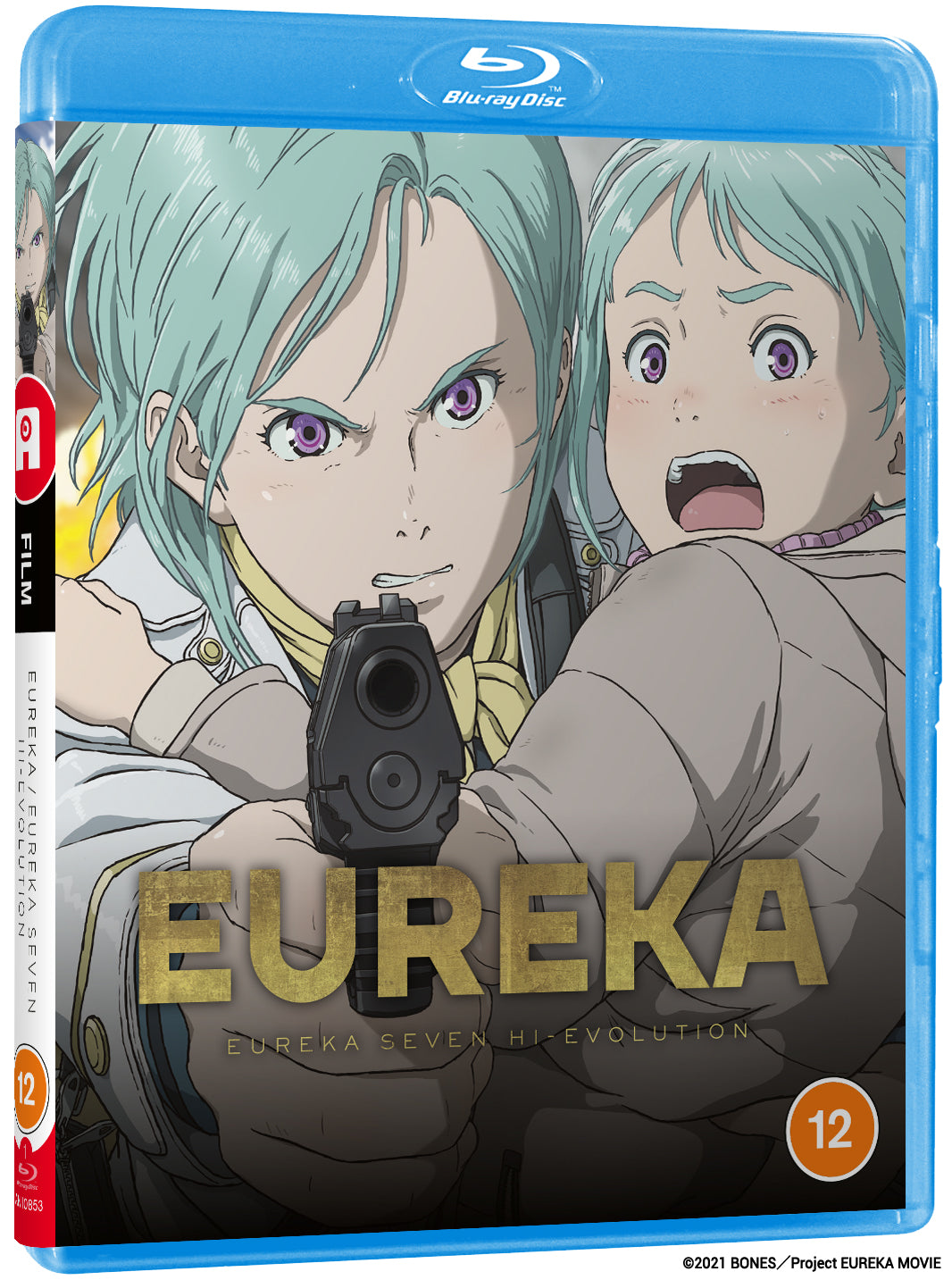“Eureka Seven Hi-Evolution Film 3” Blu-ray cover featuring two anime characters.