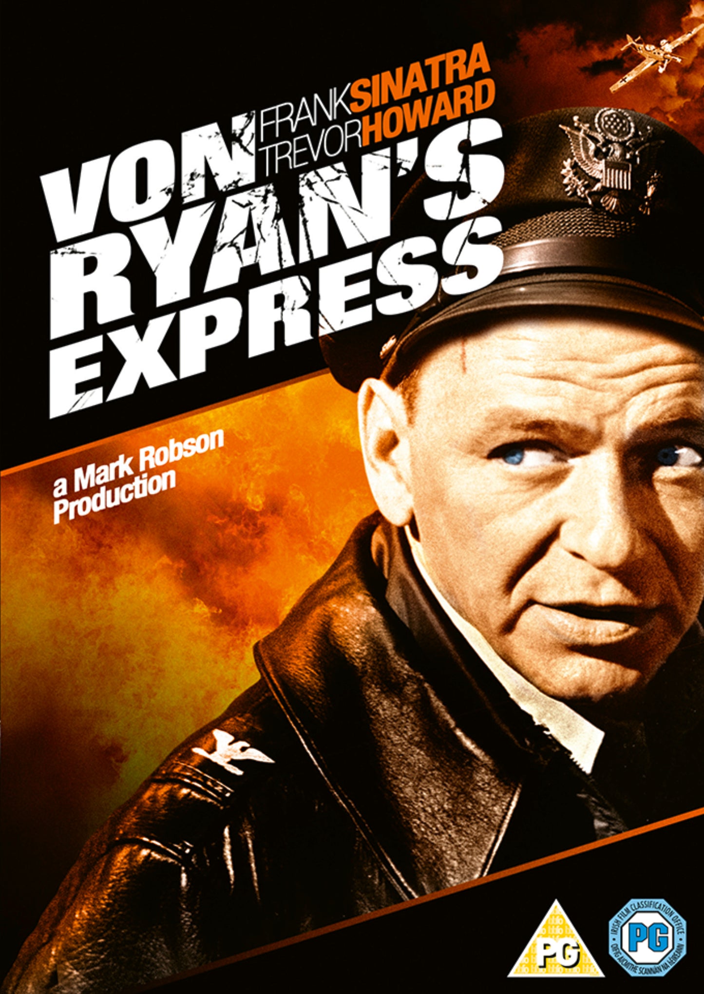 “Von Ryan’s Express” DVD cover featuring Frank Sinatra in military uniform.