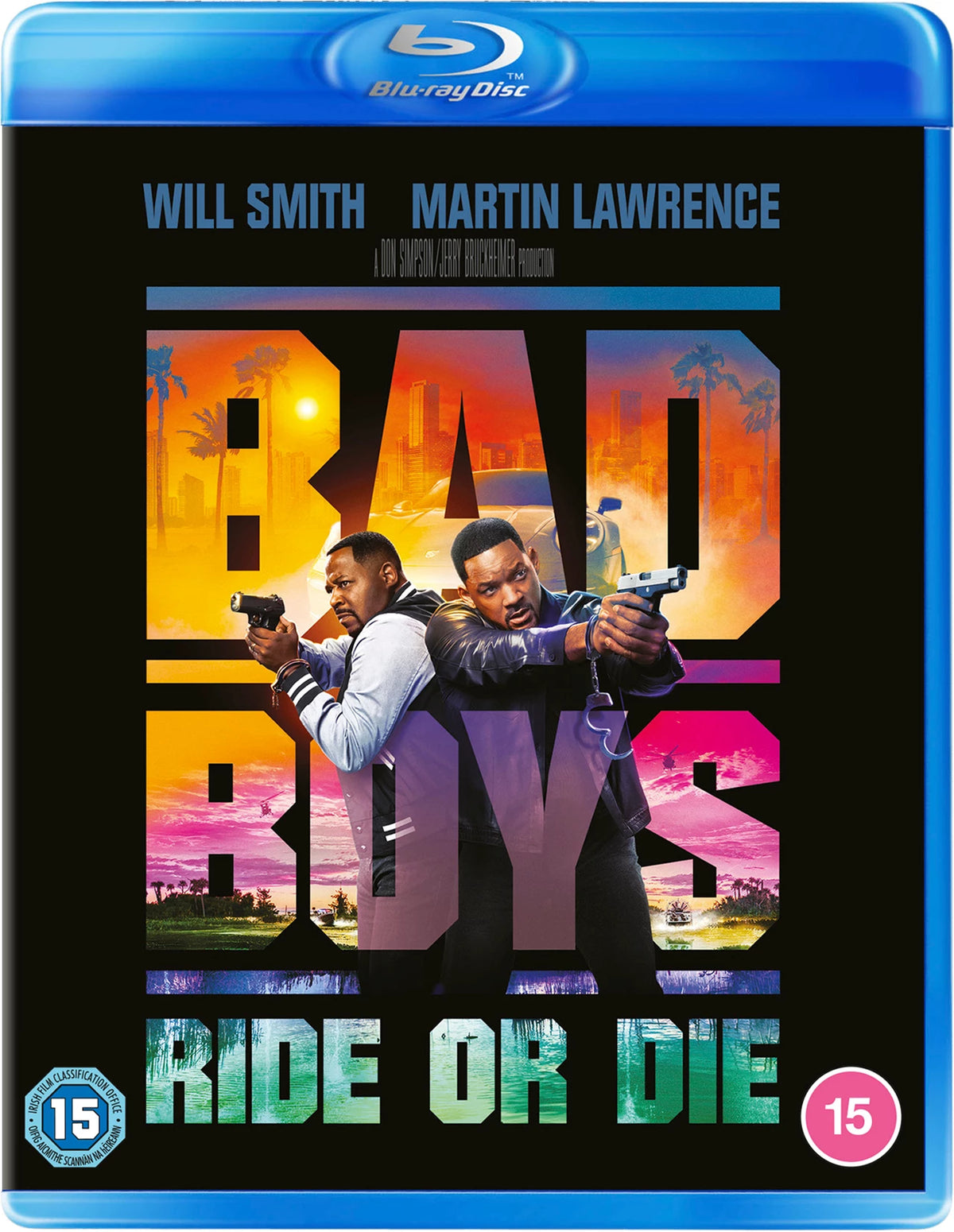 “Bad Boys: Ride or Die” Blu-ray cover with Will Smith and Martin Lawrence.