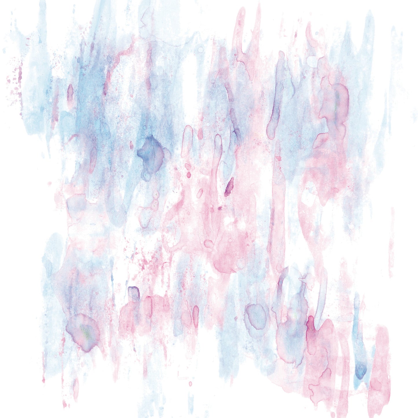 Abstract watercolor wash in shades of blue and pink.