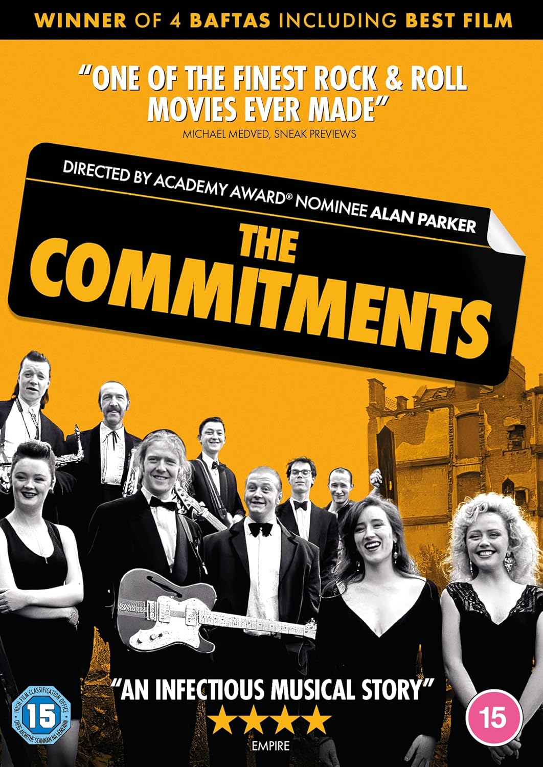 DVD cover for "The Commitments" featuring a band in formalwear.