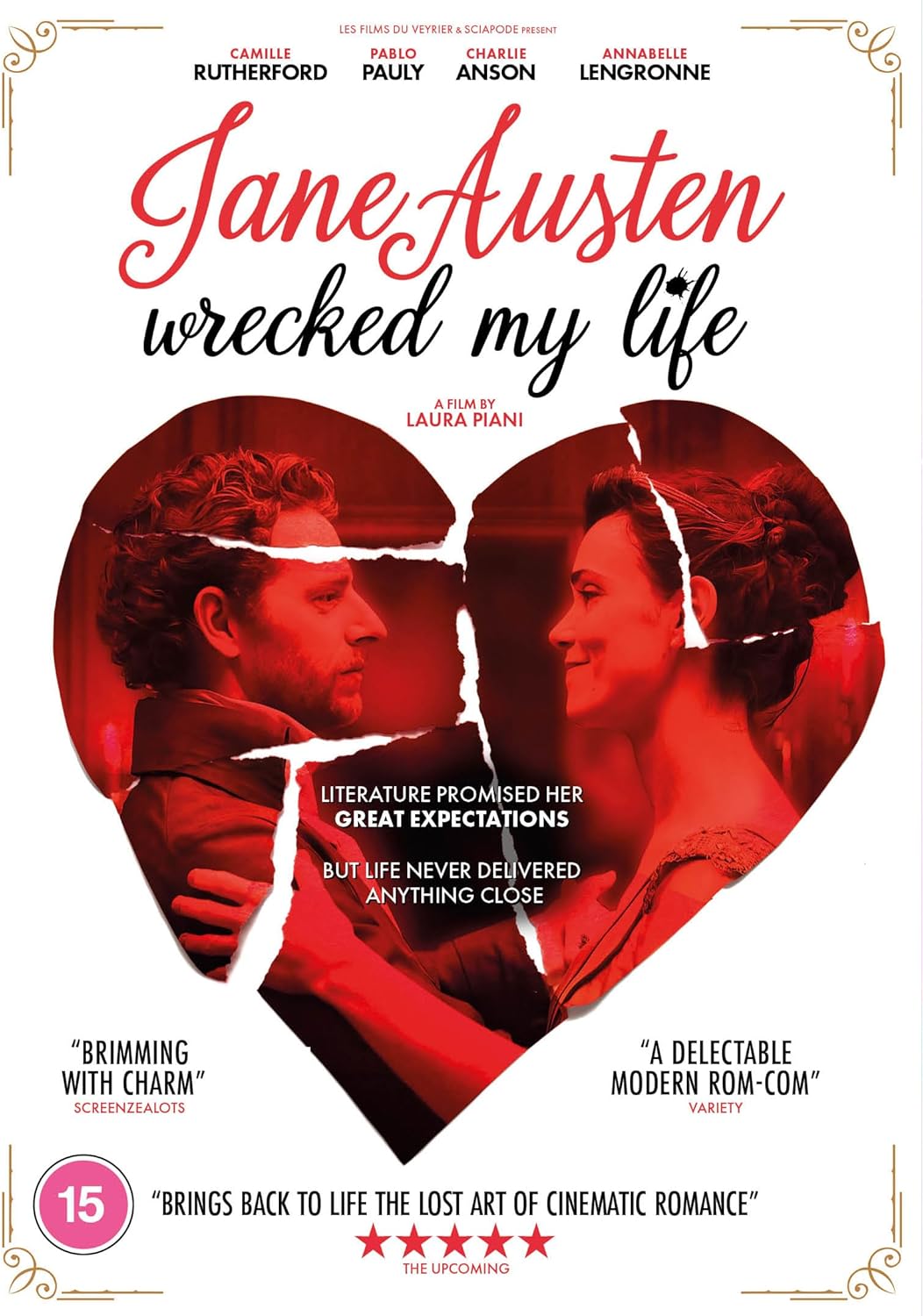 DVD cover for "Jane Austen Wrecked My Life" featuring split portraits.