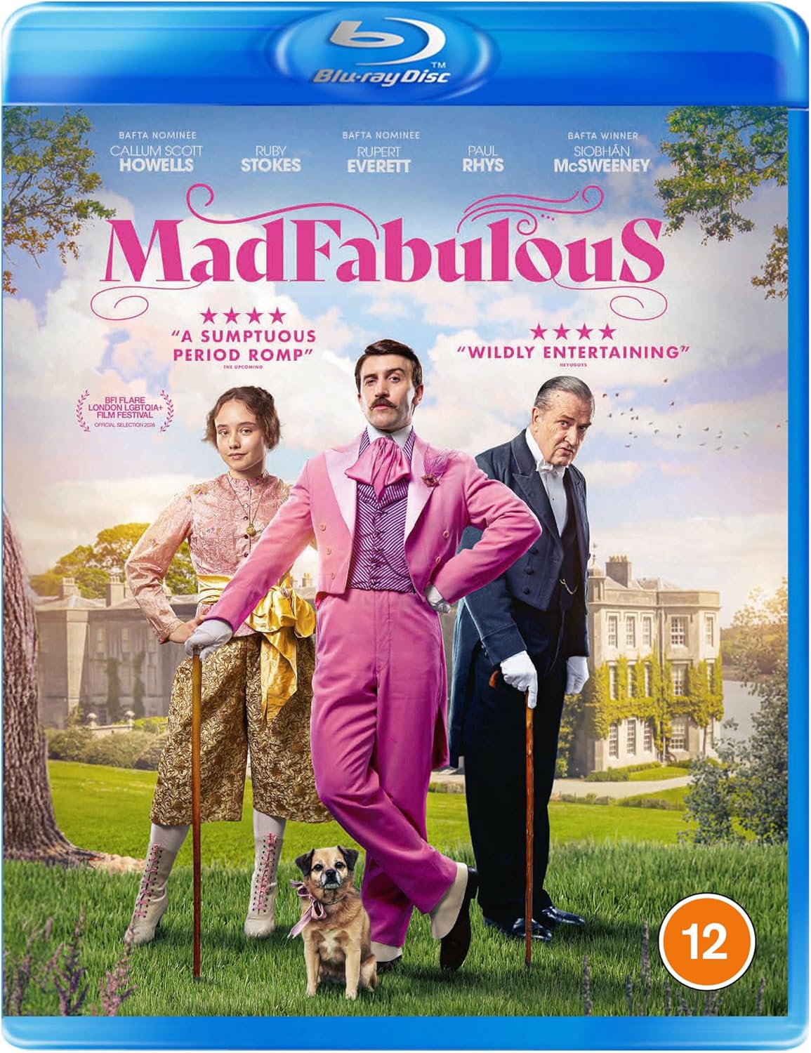 Mad Fabulous" Blu-ray cover featuring a group in colorful period clothing.