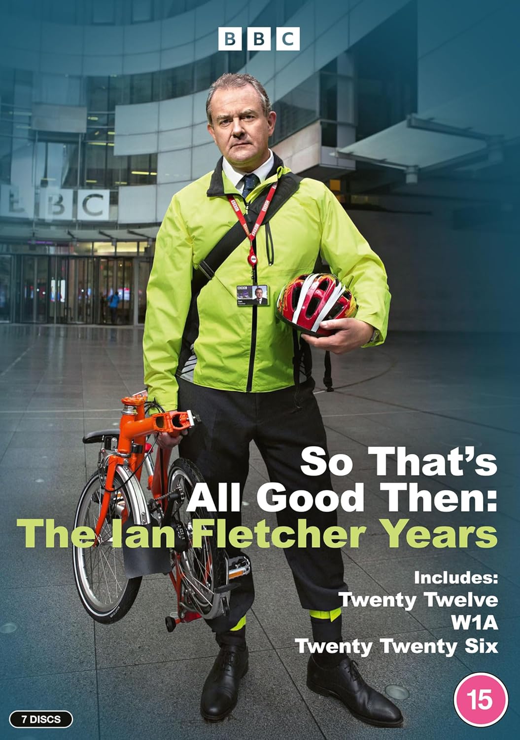 DVD cover featuring a man with a bicycle, titled “So That’s All Good Then.”