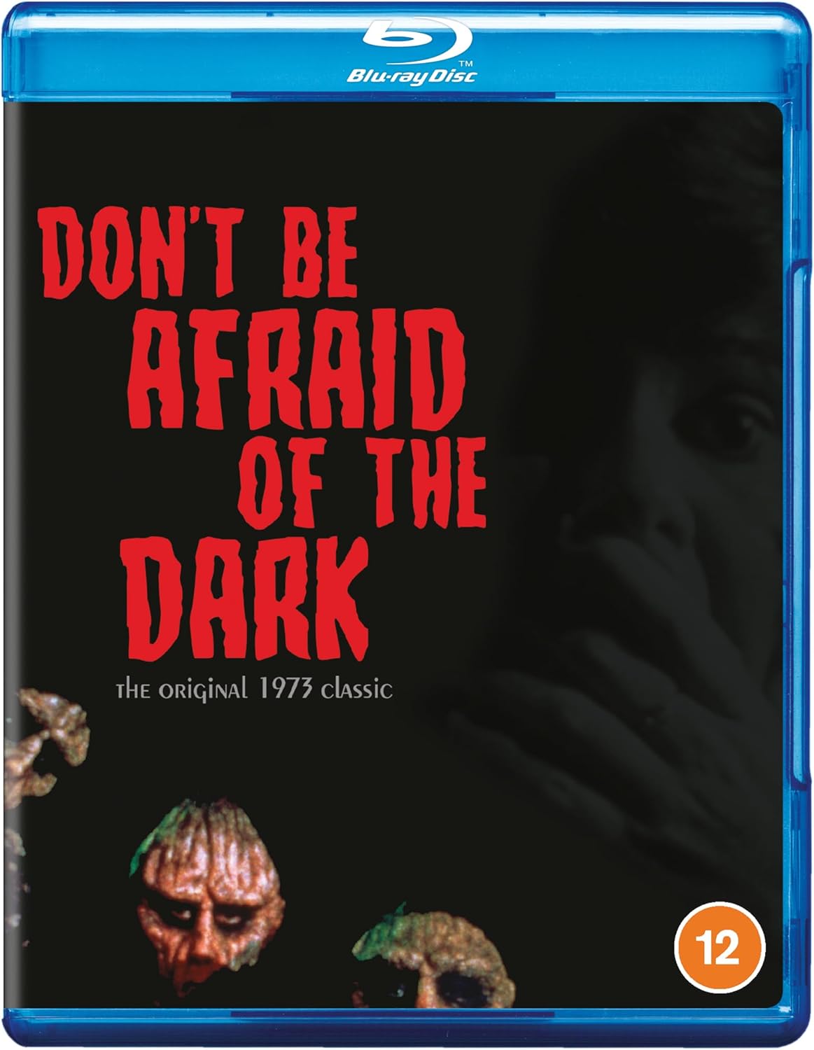 Don't Be Afraid of the Dark" Blu-ray cover with shadowy figures.