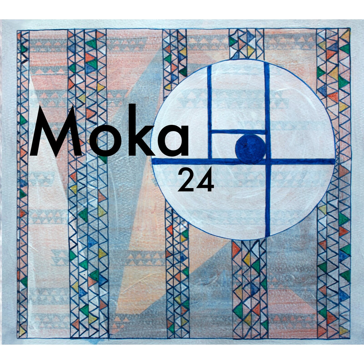 CD cover for Rapoon’s “Moka24” with abstract geometric design.