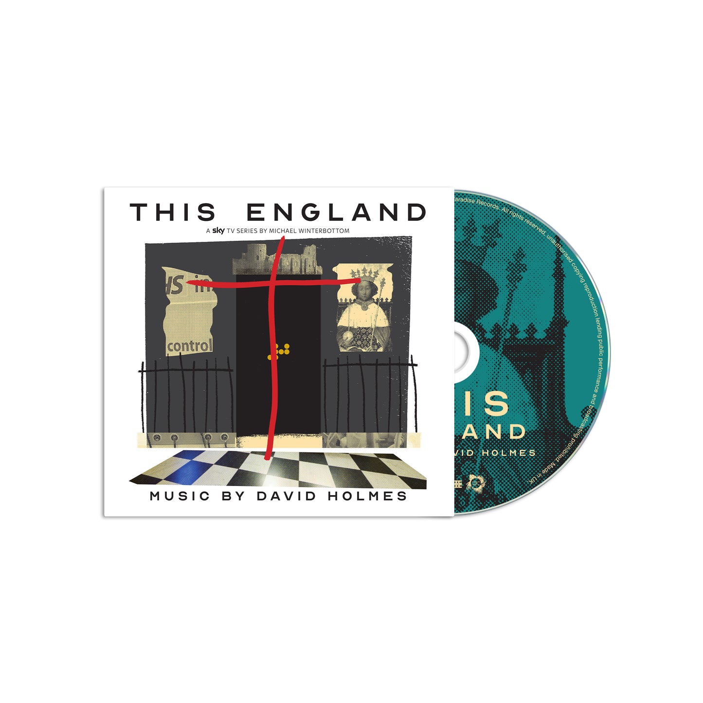 CD cover for "This England" soundtrack by David Holmes, featuring abstract imagery.
