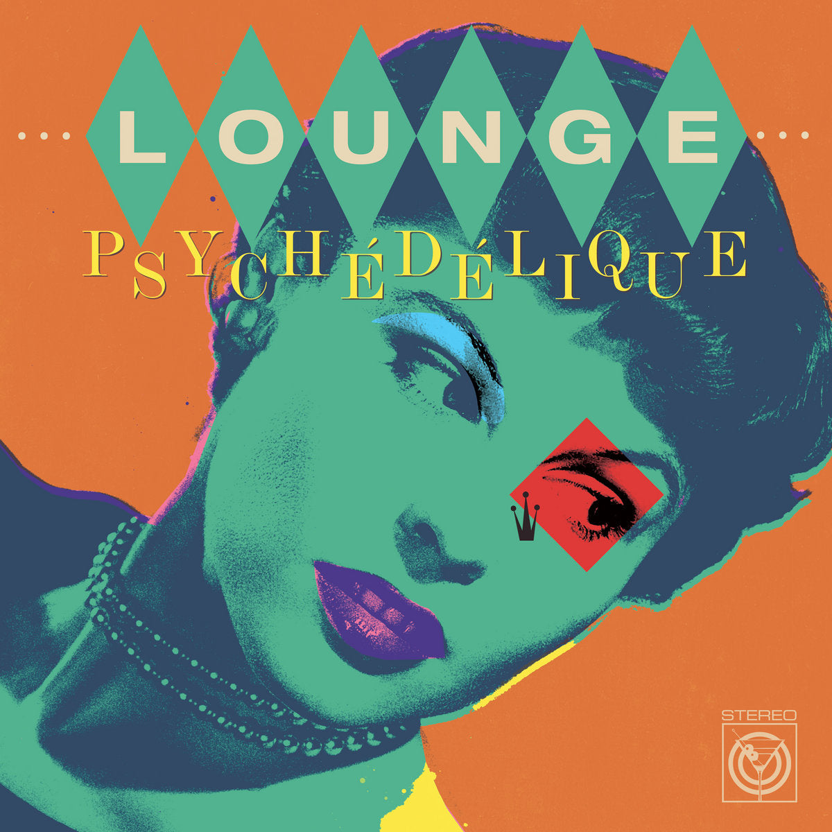 Record cover with a stylized portrait of a woman and bold text.