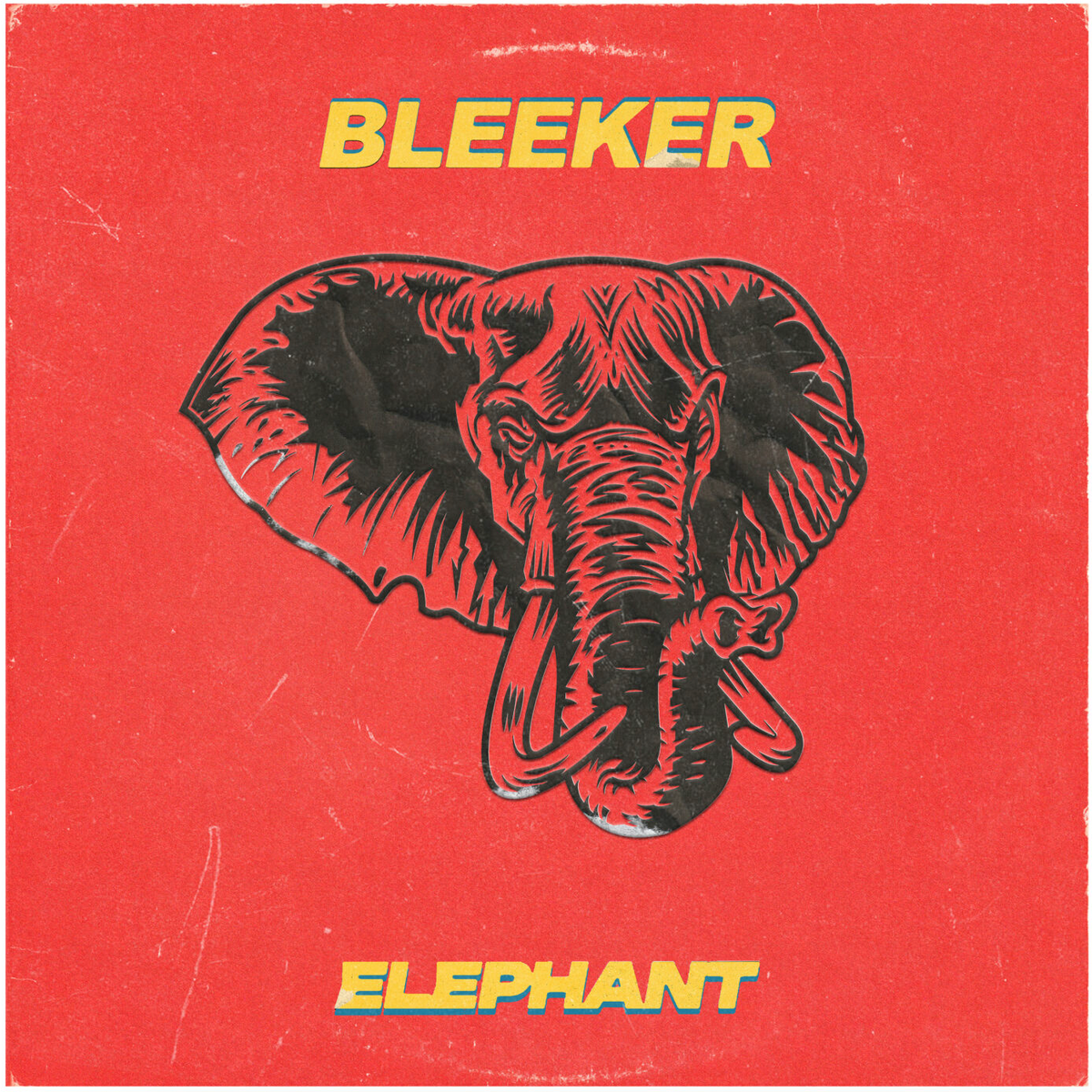 Red CD cover with a black and gold illustration of an elephant’s head.