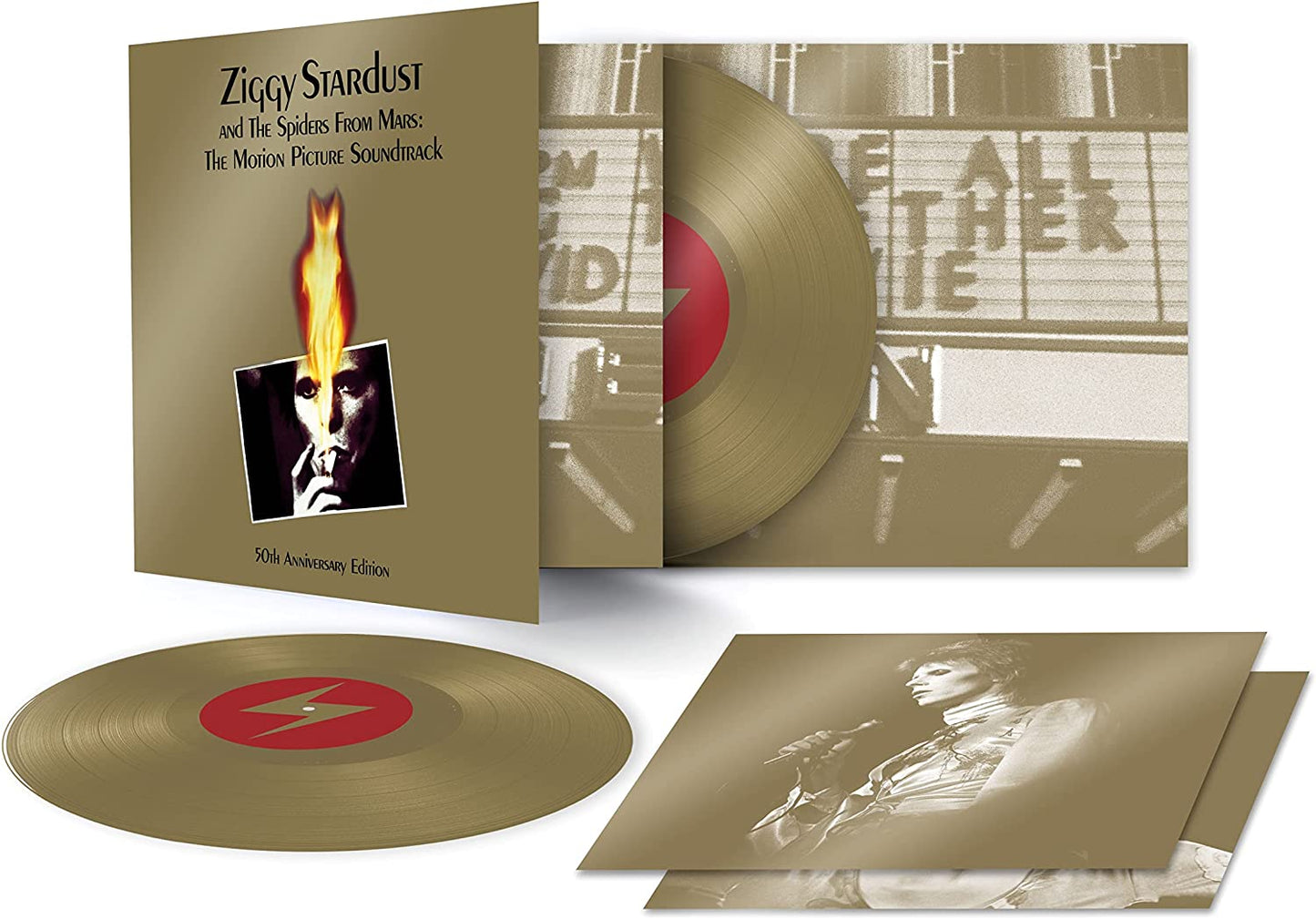 David Bowie’s “Ziggy Stardust” 2LP vinyl record with cover art.