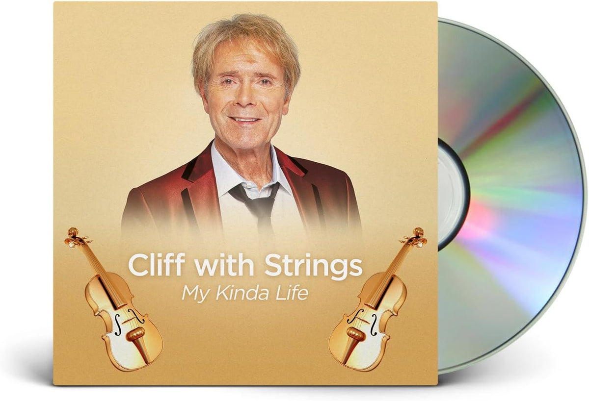 CD cover featuring Cliff Richard with violins and title text.