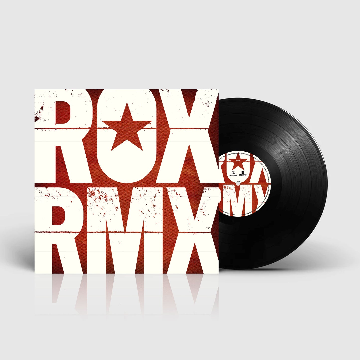 Roxette "ROX RMX" vinyl record with bold text and a star.