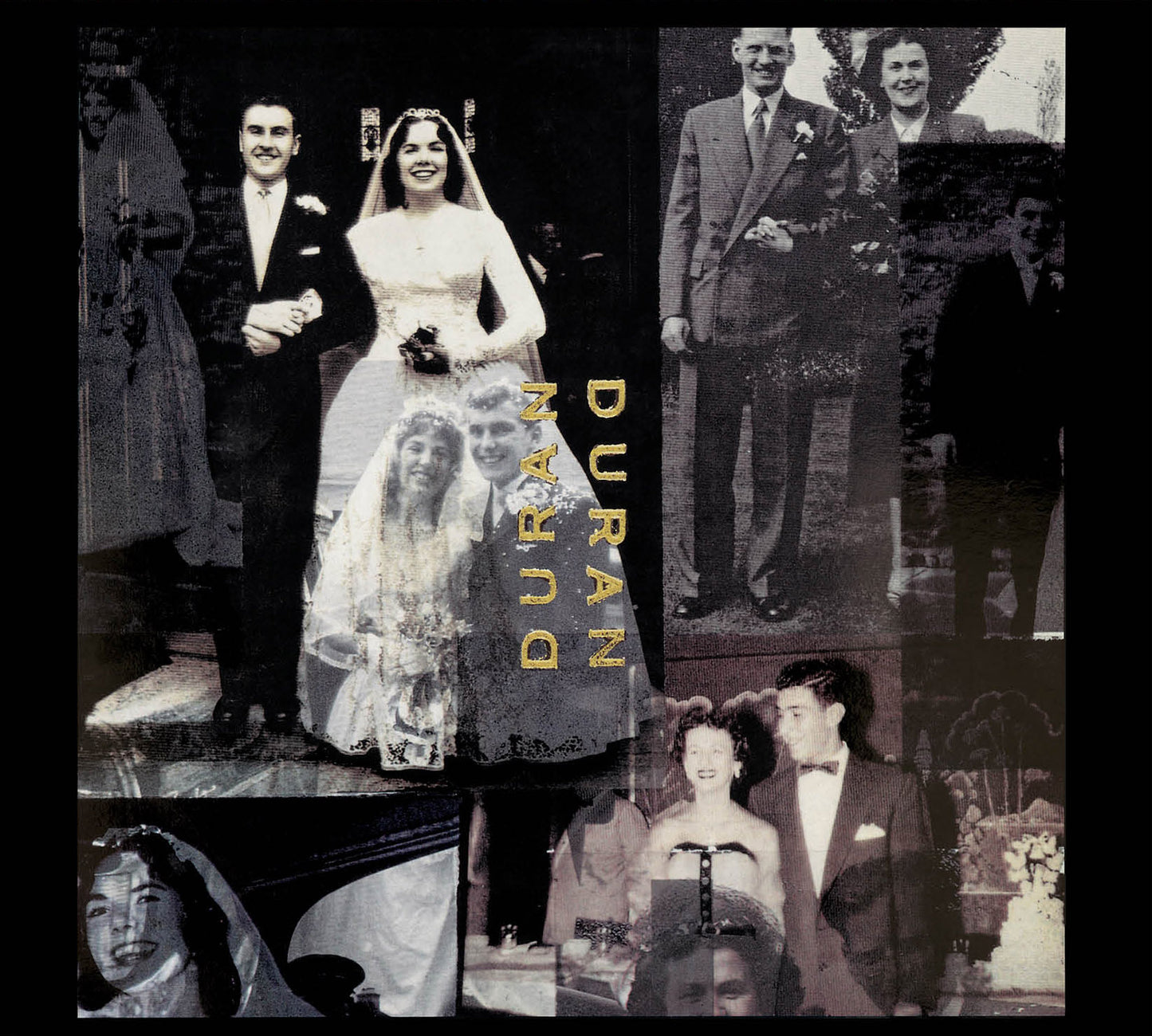 Duran Duran album cover featuring a collage of vintage wedding photos.