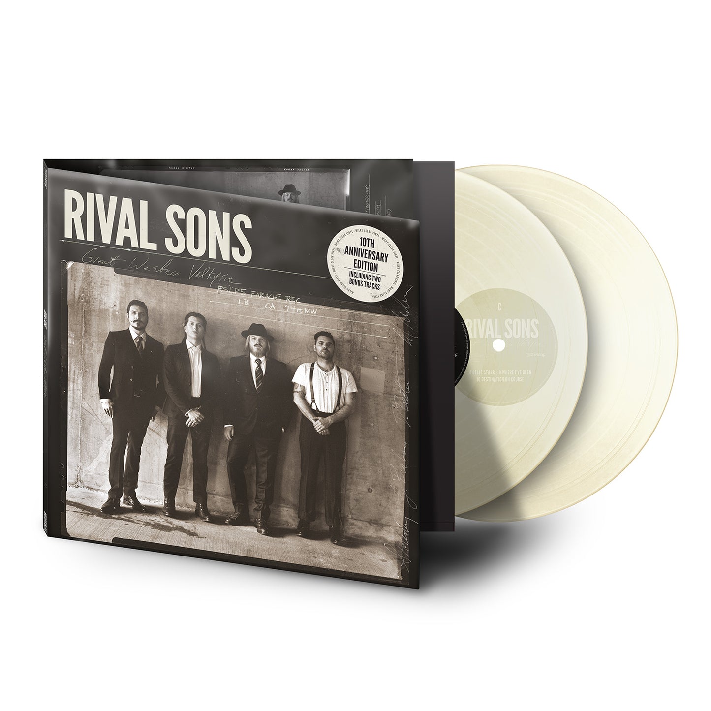 Rival Sons “Great Western Valkyrie” clear vinyl LP with band photo cover.