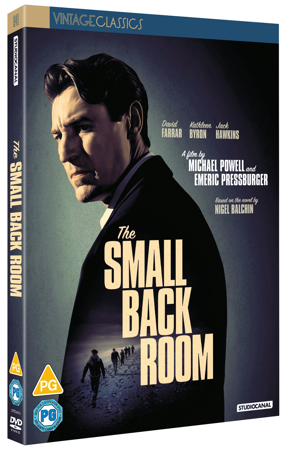 DVD cover for "The Small Back Room" featuring a man in a suit.