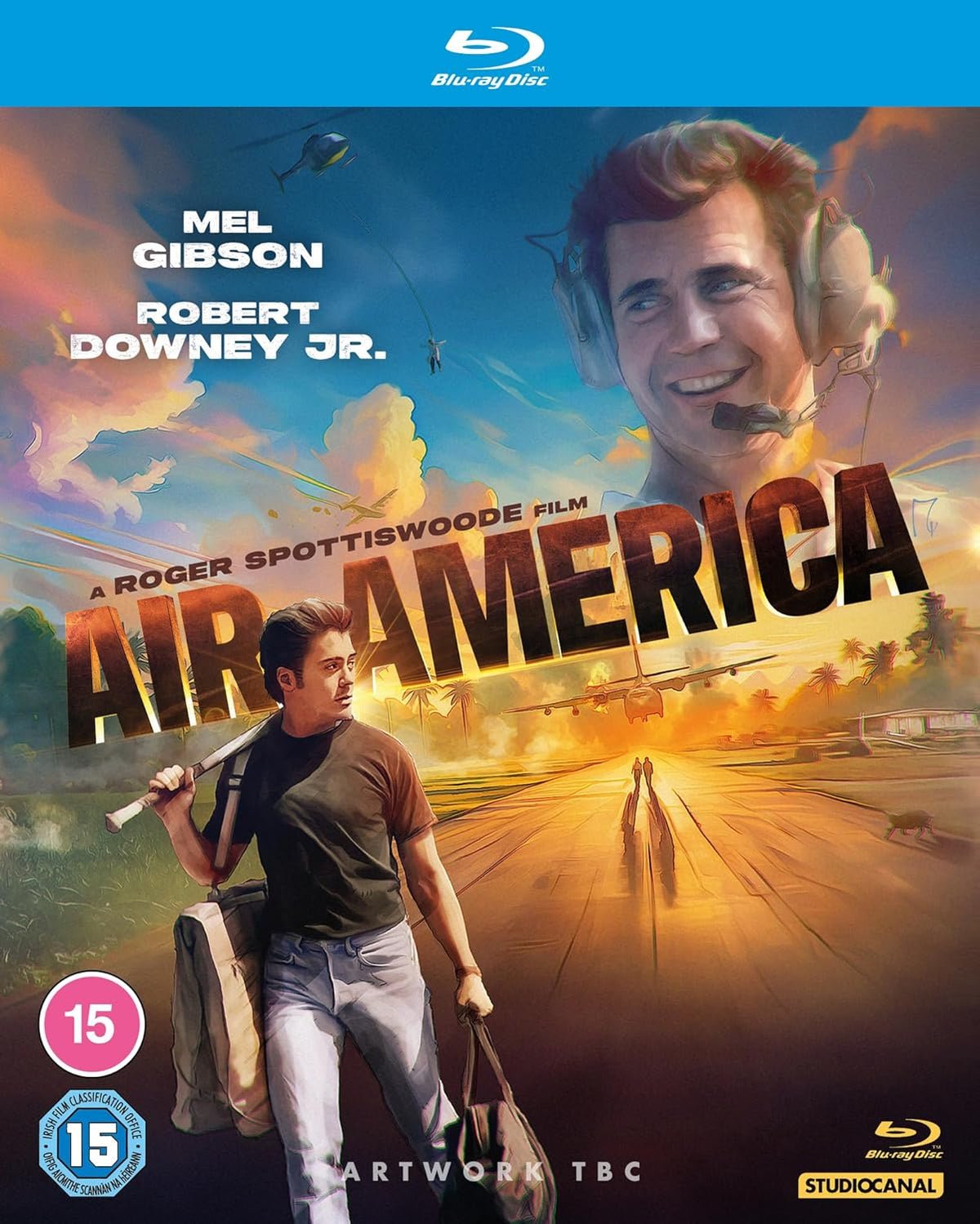 “Air America” Blu-ray cover featuring Mel Gibson and Robert Downey Jr.