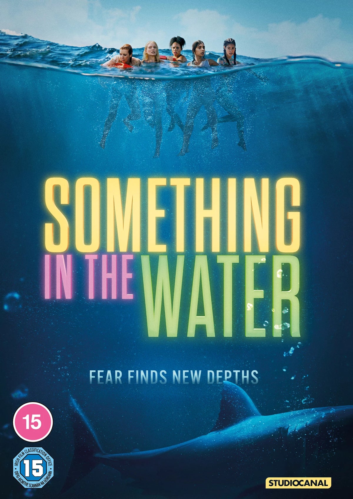 DVD cover for "Something In The Water" featuring people partially submerged.
