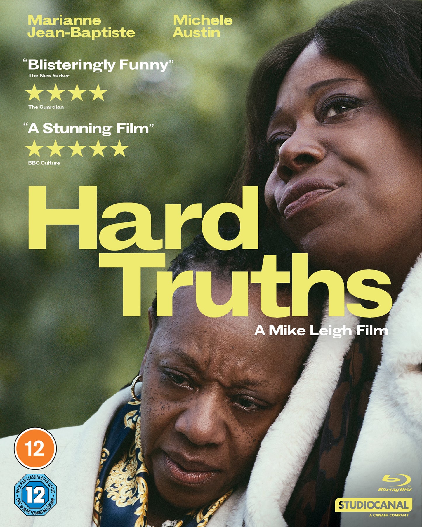 “Hard Truths” Blu-ray cover featuring Marianne Jean-Baptiste in a close-up.