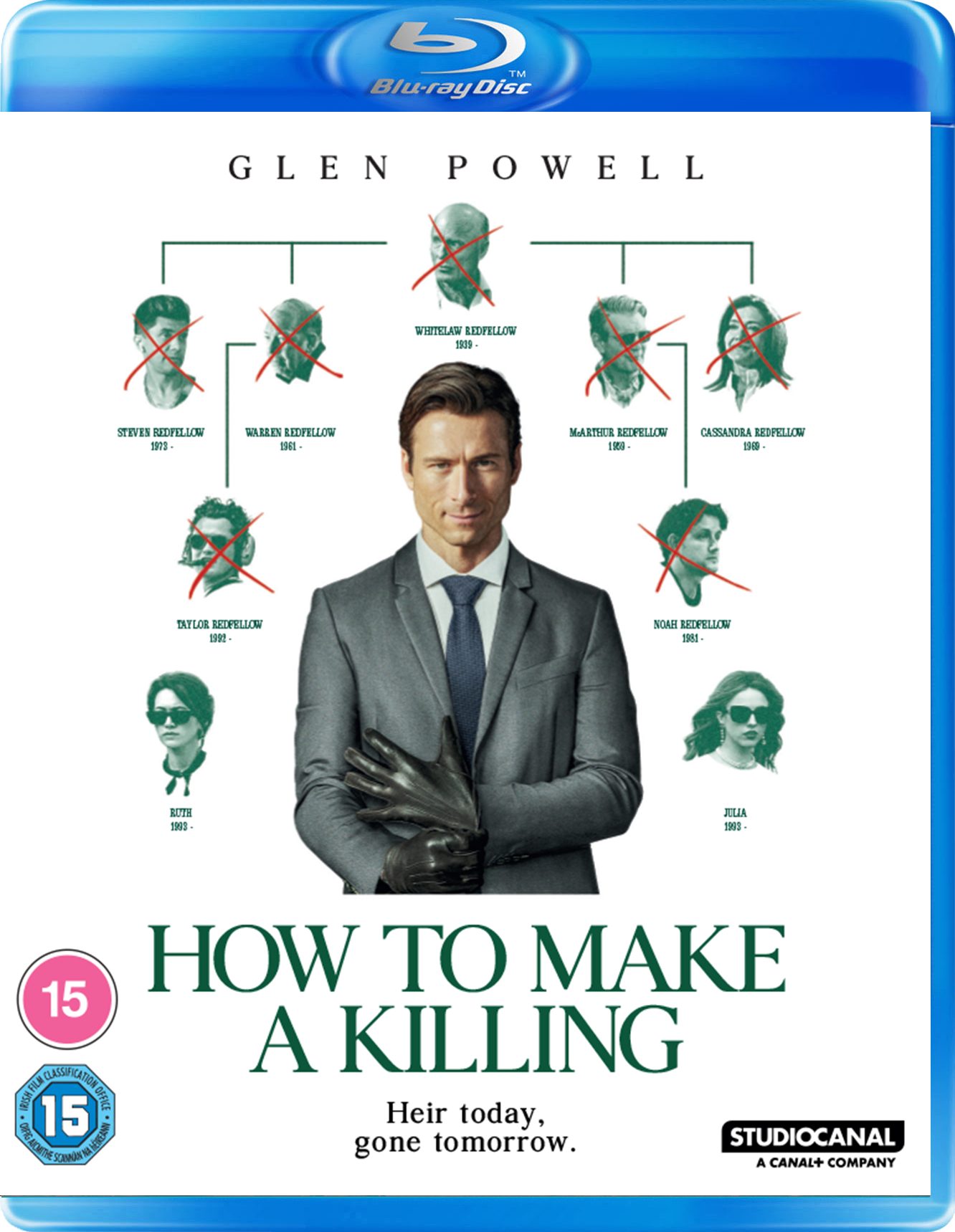 Blu-ray cover for "How To Make A Killing" featuring a man in a suit.