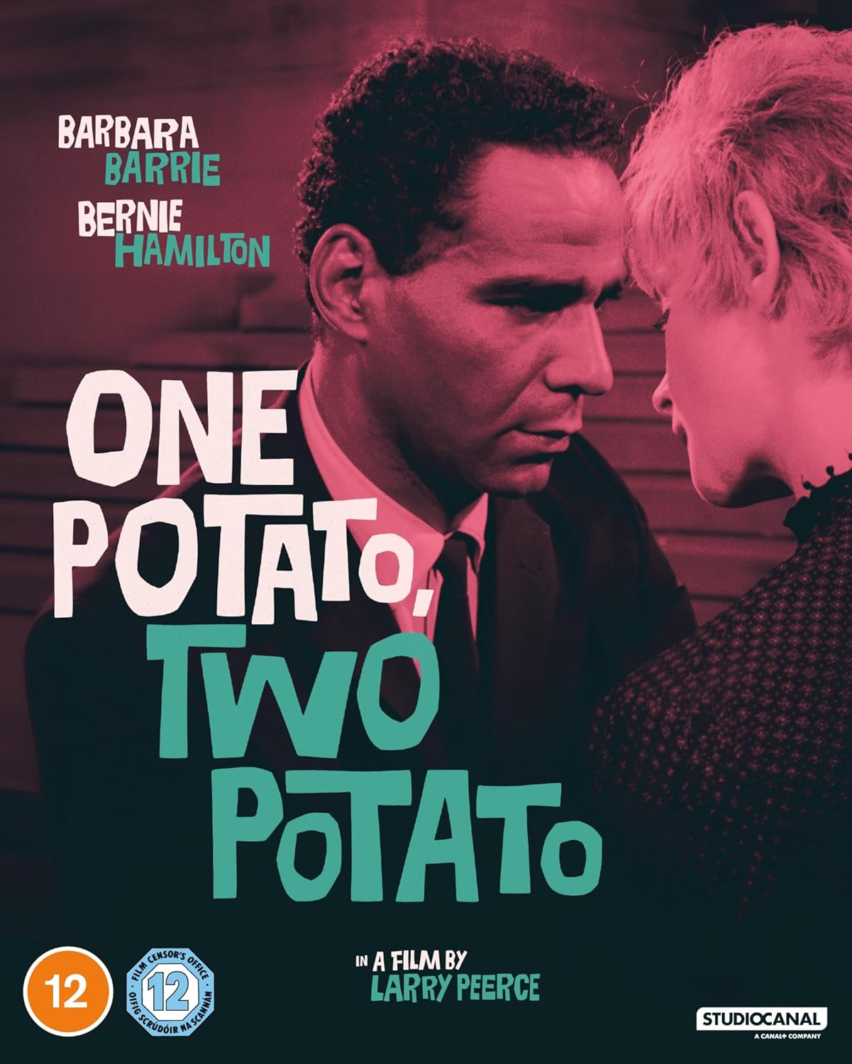 Blu-ray cover for "One Potato, Two Potato" featuring a man’s portrait.