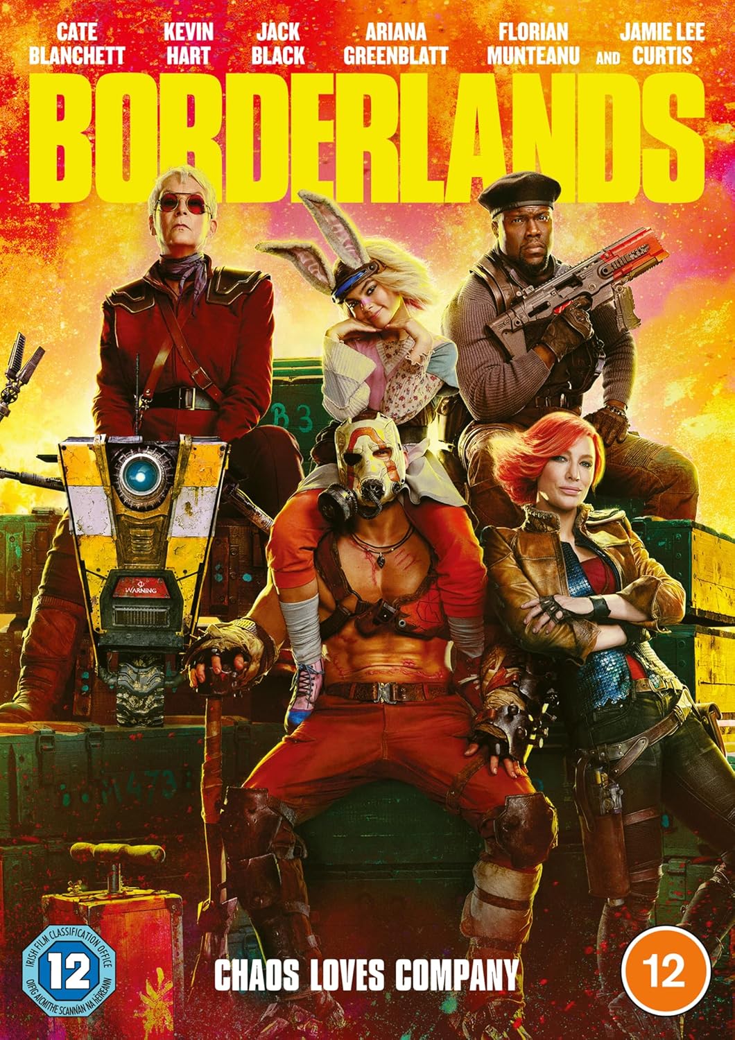 Borderlands" DVD cover featuring a group of characters in a chaotic scene.
